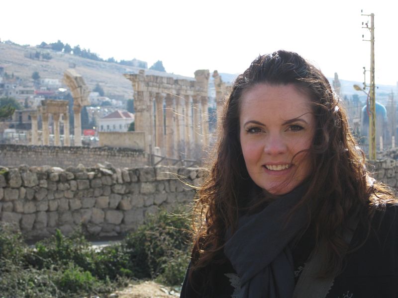 The Roman ruins in Baalbeck