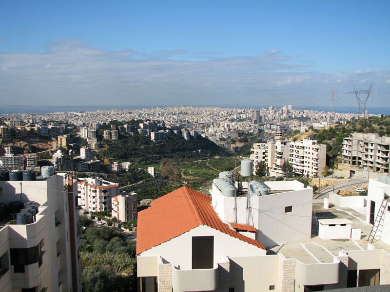 View from apartment rooftop