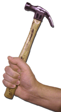 Hand Holding Hammer
