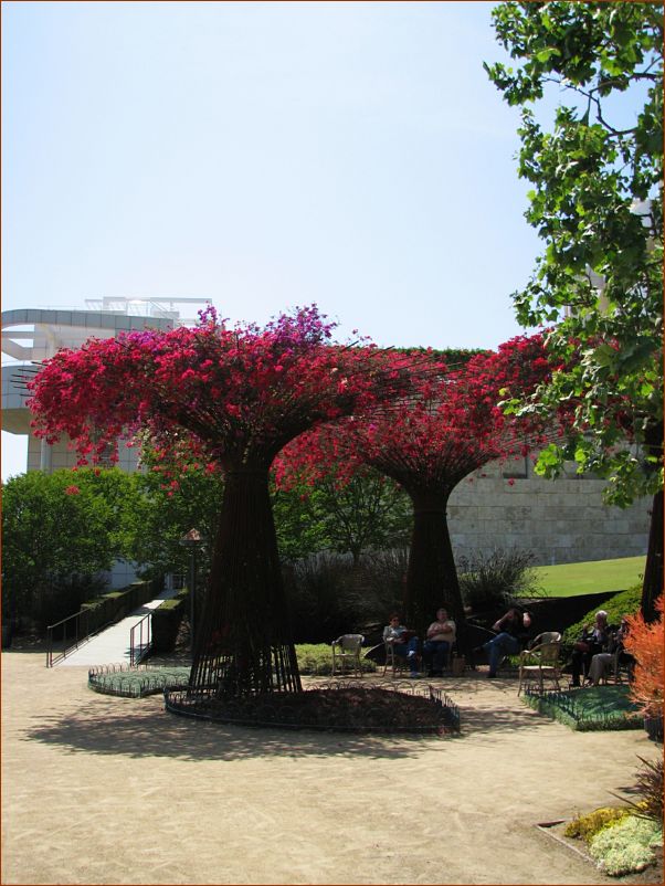 Neat flower trees made out of metal