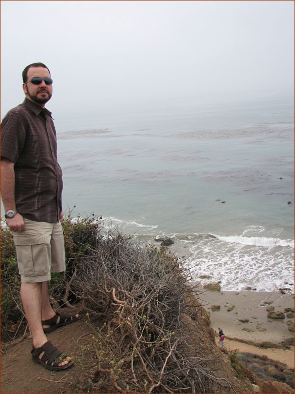 My handsome husband enjoying Malibu