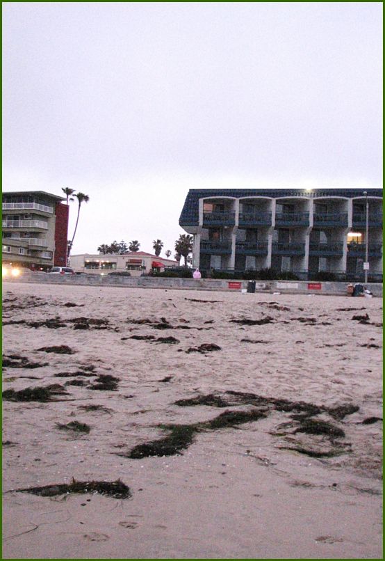 Our hotel, right on the beach!
