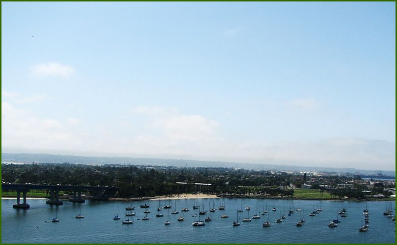 Driving over the Coronado Bridge