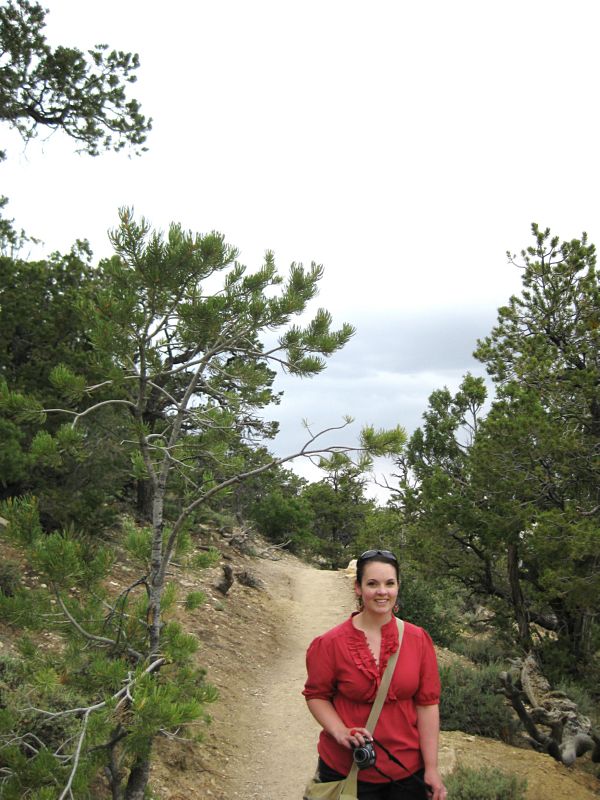 On one of the trails -- I didnt know we were going to be hiking but it was beautiful and very peaceful way to get around.